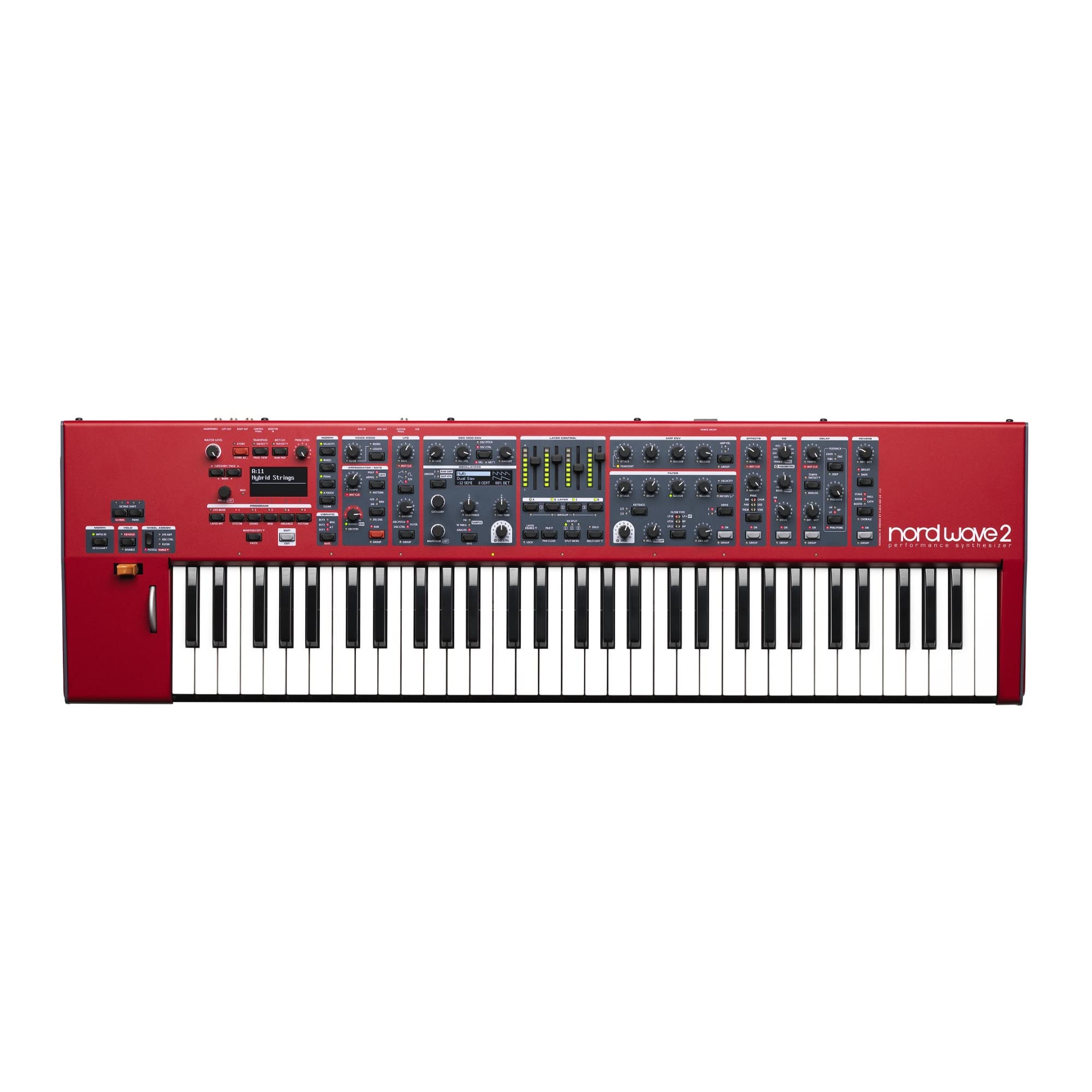 Nord Wave 2 シンセサイザー 61鍵 ケース付き Amazon | Nord Wave 2 61キー4パートパフォーマンス